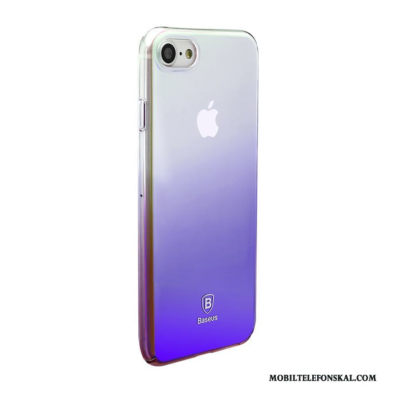 iPhone 8 Plating Skal Purpur Gradient Telefon Skydd