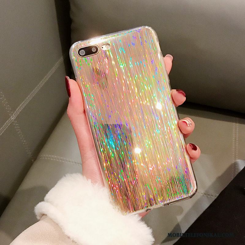 iPhone 8 Plus Färg Metall Silikon Skal Telefon All Inclusive Trend Mjuk