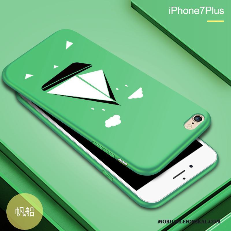 iPhone 8 Plus Grön Mjuk Trend Skal Telefon All Inclusive Fallskydd Silikon