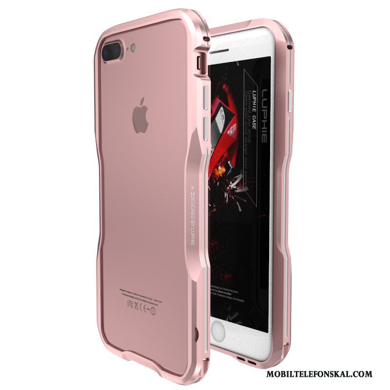 iPhone 8 Plus Ny Skydd Fallskydd Rosa Skal Frame Fodral