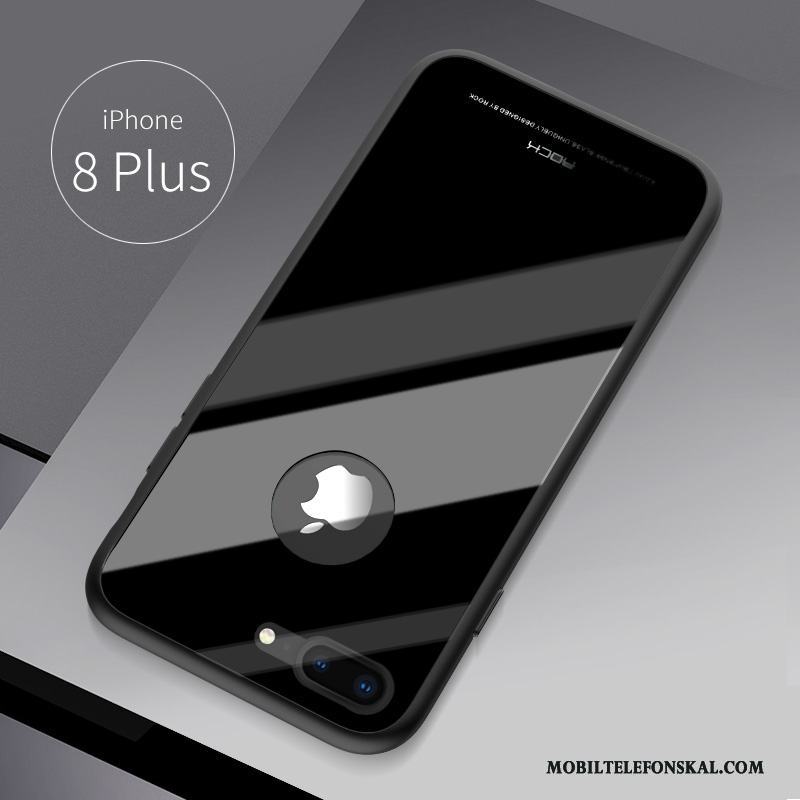iPhone 8 Plus Skal Telefon Fodral Svart Fallskydd Mjuk Hård All Inclusive