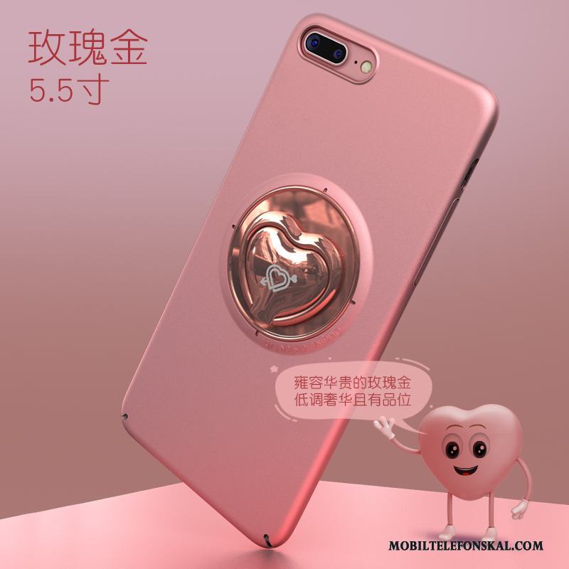 iPhone 8 Plus Support Kreativa Trend Ring Rosa Guld Skal Telefon Pu