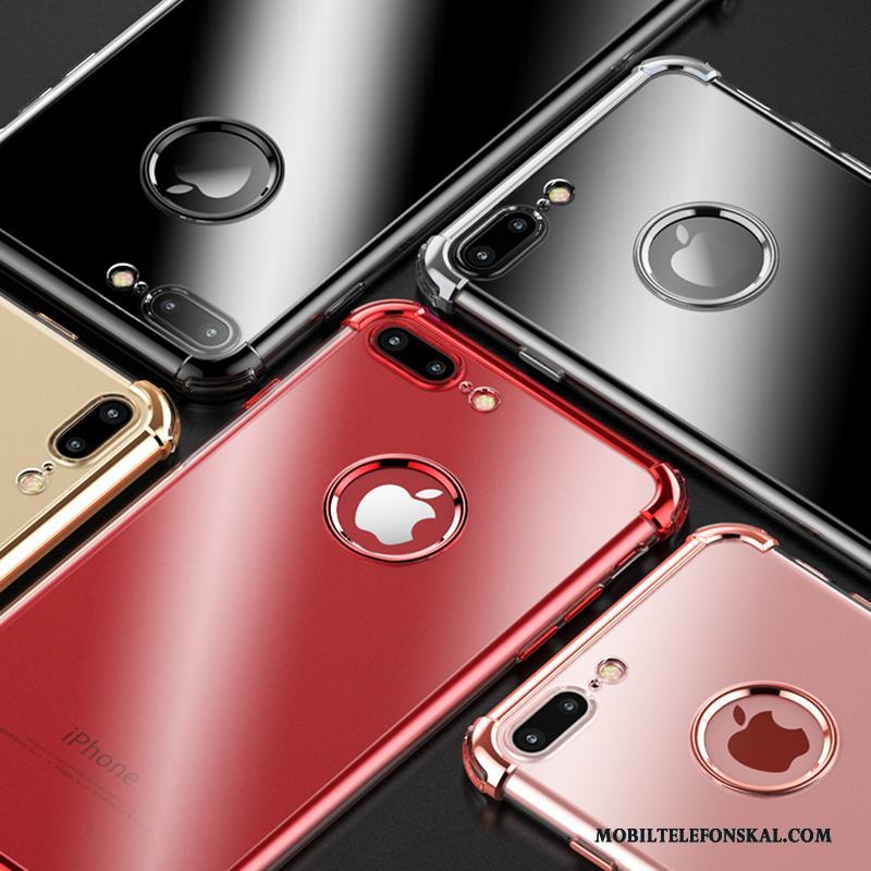 iPhone 8 Skal All Inclusive Röd Silikon Skydd Fallskydd Plating
