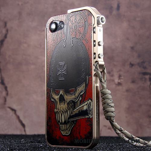 iPhone 8 Trend Metall Fodral Maskiner Frame Fallskydd Skal Telefon