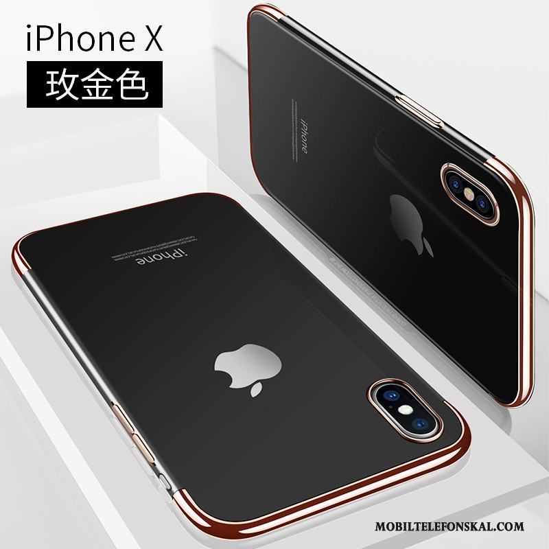 iPhone X Fodral Mjuk Skal Telefon Silikon Slim Ny Transparent