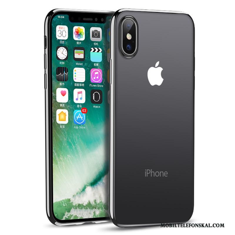 iPhone X Skal Telefon Svart Ny Transparent Slim Fodral Mjuk