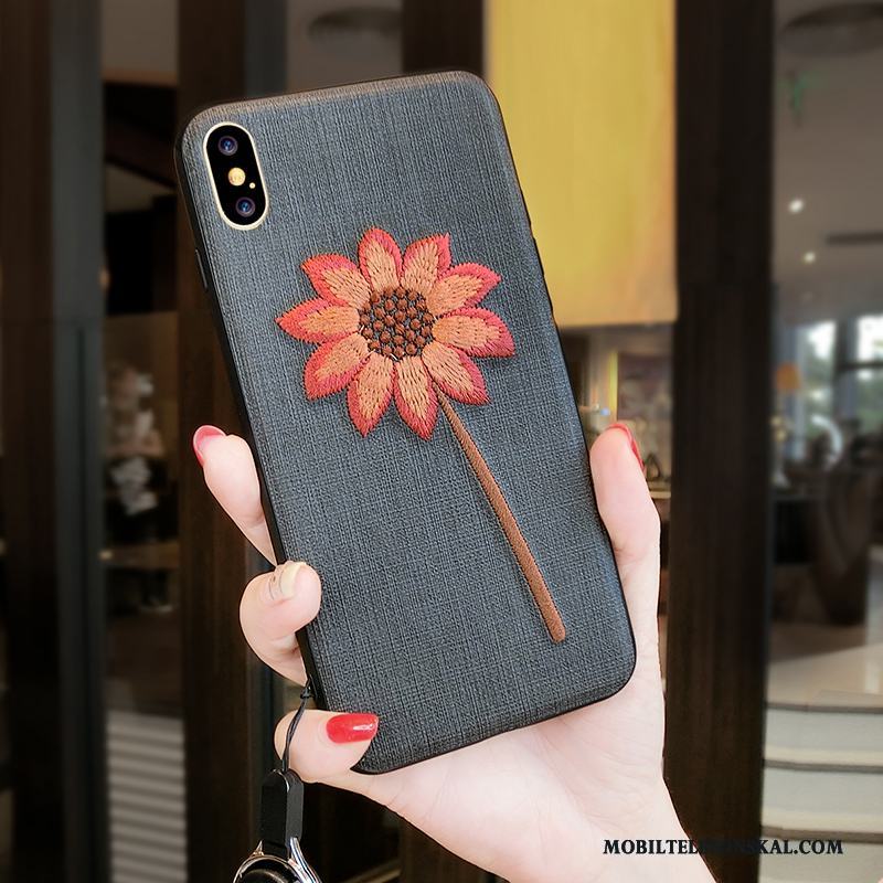 iPhone X Skal Trend All Inclusive Personlighet Ny Fodral Blommor Fallskydd