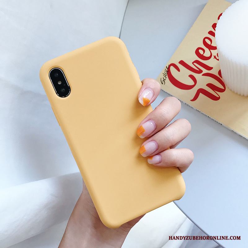 iPhone Xs Max All Inclusive Par Skal Telefon Silikon Fallskydd Gul Mjuk