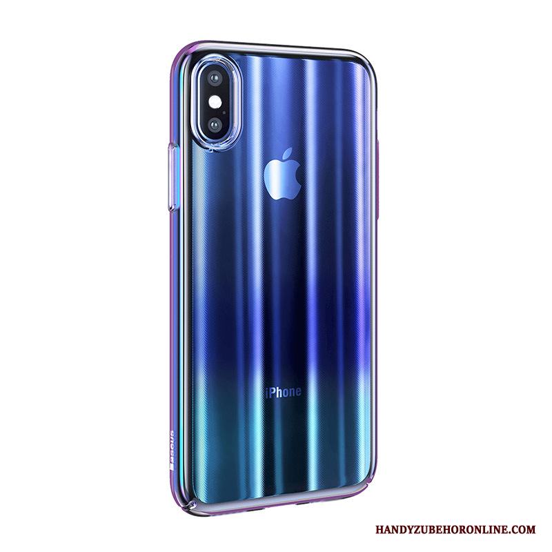 iPhone Xs Max Fodral Fallskydd Skal Telefon Ny Blå Gradient