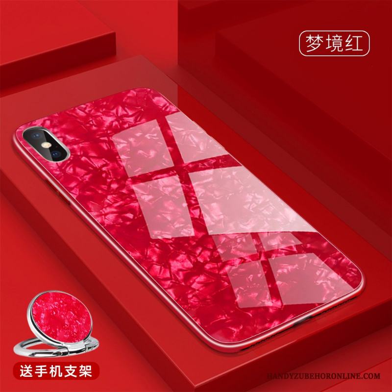 iPhone Xs Max Trend Varumärke Skal Telefon Röd Glas Net Red All Inclusive