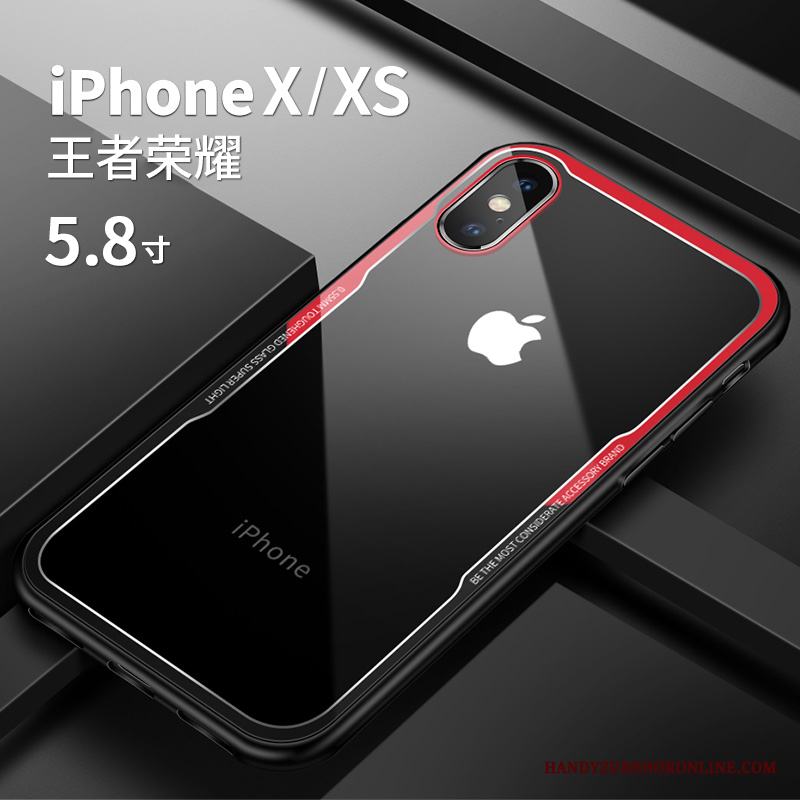 iPhone Xs Silikon Mjuk Glas Net Red Skal Telefon Ny Trend Varumärke